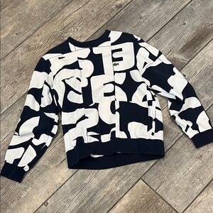 LACOSTE Heritage Print Crewneck